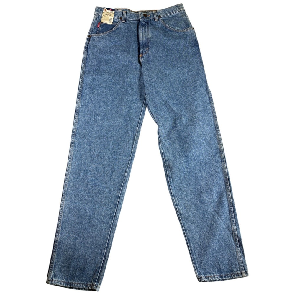 Vintage Bugle Boy 741 Jeans Mens 34x34 Blue New Relaxed Fit Workwear Denim